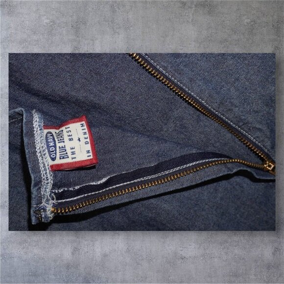 Vintage Old Navy Blue Jeans Chambray Mini Dress Women’s Size 1 | Y2K 2000s - Picture 7 of 12